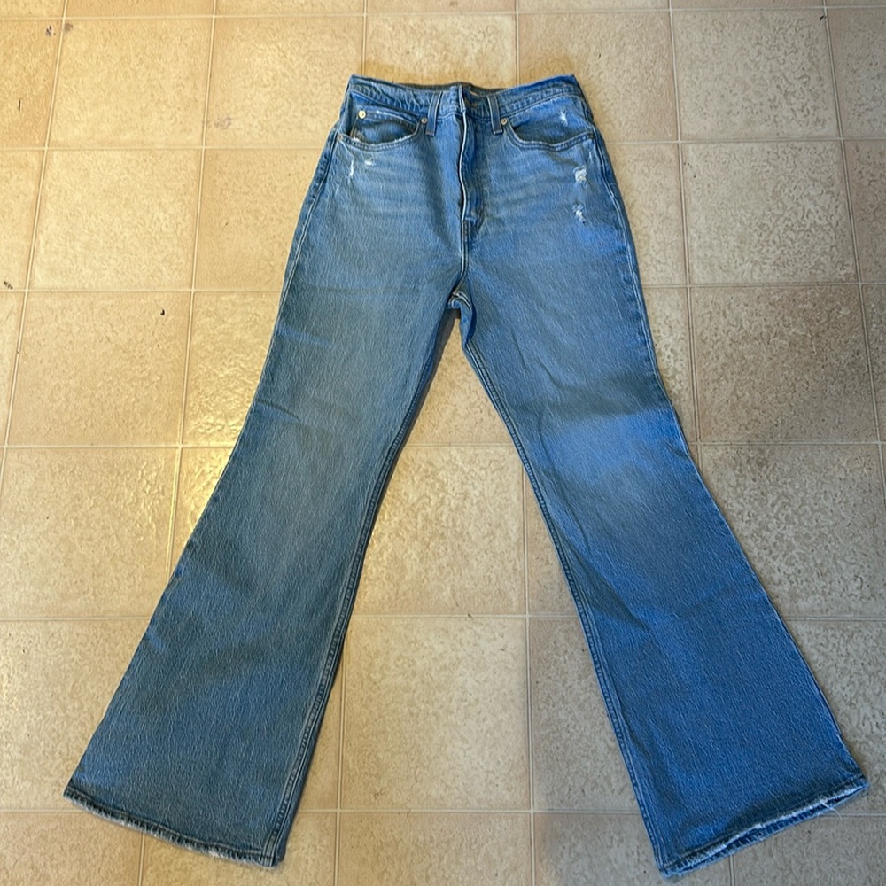 70s high flare denim